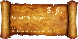 Barták Jutta névjegykártya